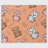 Cadeau Papier animal amusant (Plat)