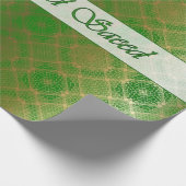 Cadeau Papier arabe d'enveloppe d'or mussif de vert (Coin)