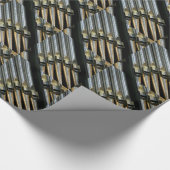 Cadeau Papier argenté de tuyaux d'organe (Coin)