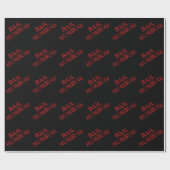 Cadeau Papier Bah Humbug Wrapper (Plat)