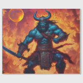 Cadeau Papier barbare à enveloppement King (Plat)