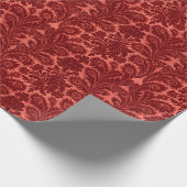 Cadeau Papier baroque rouge à envelopper (Coin)