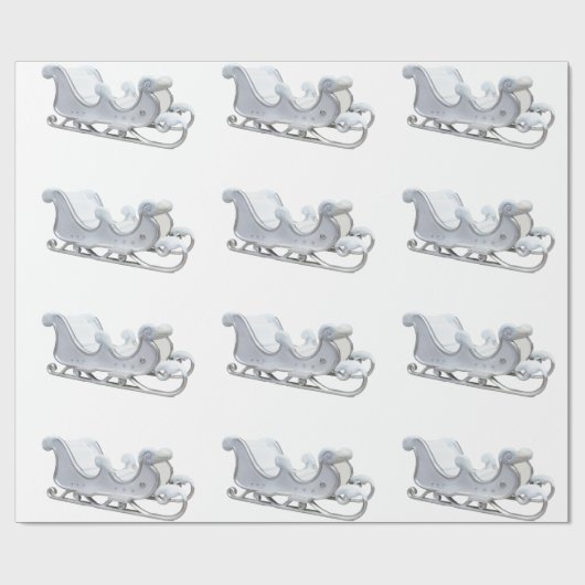 Cadeau Papier blanc à enveloppement (Plat)