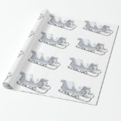 Cadeau Papier blanc à enveloppement (Déroulé)