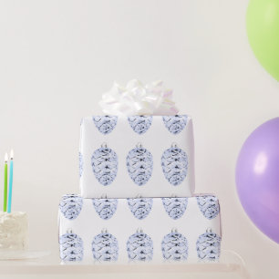 Cadeau Papier blanc à pinecone lavable