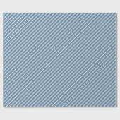 Cadeau Papier blanc bleu classique (Plat)