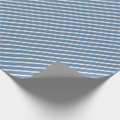 Cadeau Papier blanc bleu classique (Coin)