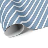Cadeau Papier blanc bleu classique (Coin rond)