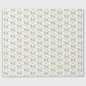 Cadeau Papier blanc Bluebirds (Plat)