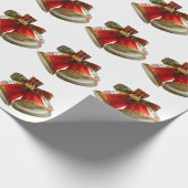 Cadeau Papier blanc de recouvrement Red Bells (Coin)