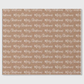 Cadeau Papier blanc Kraft "Joyeux Noël" (Plat)