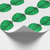 Cadeau Papier blanc Pinecone vert (Coin)