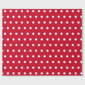 Cadeau Papier blanc Polkadot rouge (Plat)
