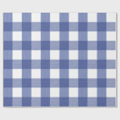Cadeau Papier bleu de plaid de Buffalo (Plat)