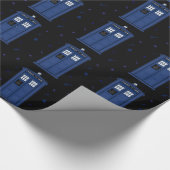 Cadeau Papier bleu-foncé de geek de nuit étoilée de boîte (Coin)