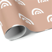 Cadeau Papier Boho motif Abstrait (Coin rond)