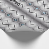 Cadeau Papier brillant à envelopper, gris Gardez-le beau (Coin)