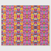 Cadeau Papier brillant à envelopper Pom Poms (Plat)