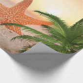 Cadeau Papier brillant à envelopper Starfish Beach (Coin)