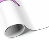 Cadeau Papier brillant à rouleaux blanc (Coin rond)