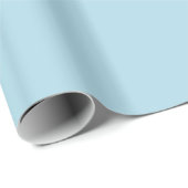 Cadeau Papier brillant bleu clair (Coin rond)