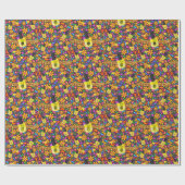 Cadeau Papier brillant, Clou floral Bumblebee Polonais (Plat)