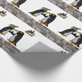 Cadeau Papier brillant, Pirate Penguin Bateau (Coin)