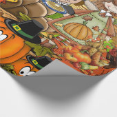 Cadeau Papier brillant, Thanksgiving Turquie (Coin)