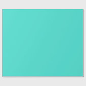 Cadeau Papier brillant turquoise (Plat)