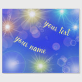 Cadeau papier brillant, unique, coloré, festif, (Plat)