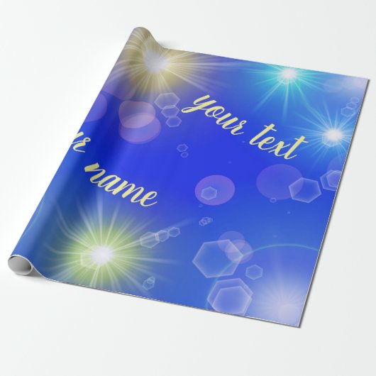 Cadeau papier brillant, unique, coloré, festif, (Déroulé)