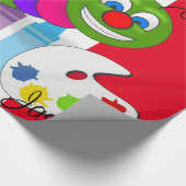 Cadeau Papier brillant, ver coloré (Coin)