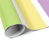 Cadeau Papier brillant, ver coloré (Coin rond)