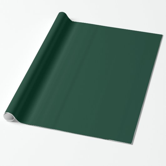 Cadeau Papier brillant vert foncé (Déroulé)