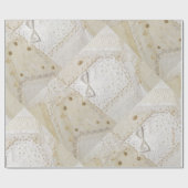 Cadeau Papier brodé Crazy Quilt Design (Plat)