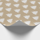Cadeau Papier Brown clair avec Motifs blancs (Coin)