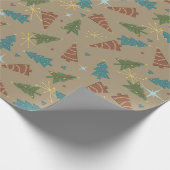 Cadeau Papier Brown Papier rétro Noël Papier d'enveloppem (Coin)