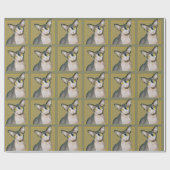 Cadeau Papier Brown Sphynx Cat Ninja (Plat)