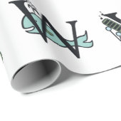 CADEAU PAPIER CADEAU: GRAPHIQUE ALPHABET (Coin rond)