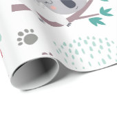 CADEAU PAPIER CADEAU: KOALA OURS (Coin rond)