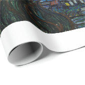 CADEAU PAPIER CADEAU: LA NUIT STARRY : VAN GOGH (Coin rond)