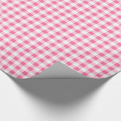 Cadeau Papier Cadeau, Vichy Rose et Blanc (Coin)