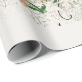 CADEAU PAPIER CADEAU: WILLIAM MORRISE : JASMINE (Coin rond)