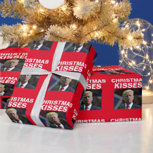 CADEAU PAPIER CADO CHRISTMAS DONALD TRUMP BISOU