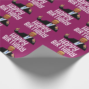 CADEAU PAPIER CADOFFRE D'ANNIVERSAIRE DE DONALD TRUMP