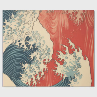 CADEAU PAPIER CADOUC VAGUE JAPONAISE