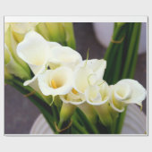 Cadeau papier calla lily enveloppant (Plat)