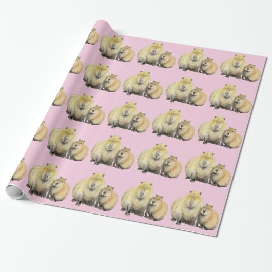 Cadeau Papier capybara (Déroulé)