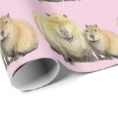 Cadeau Papier capybara (Coin rond)