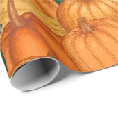 Cadeau Papier citrouille (Coin rond)
